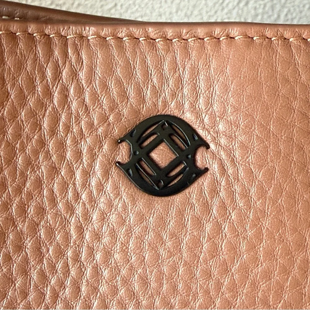 DAGNE DOVER | Large Allyn Tote Leather, Warm Dust